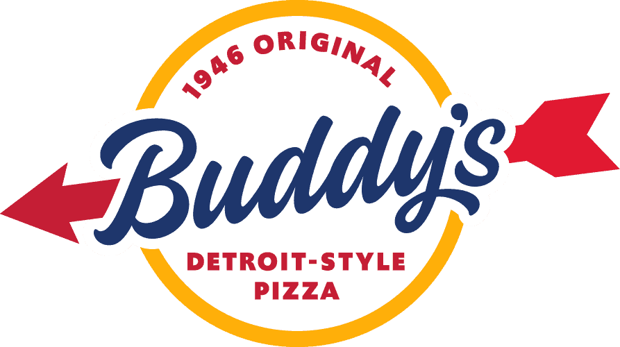 Logo displaying 1946 original Buddy's Detroit-Style Pizza.