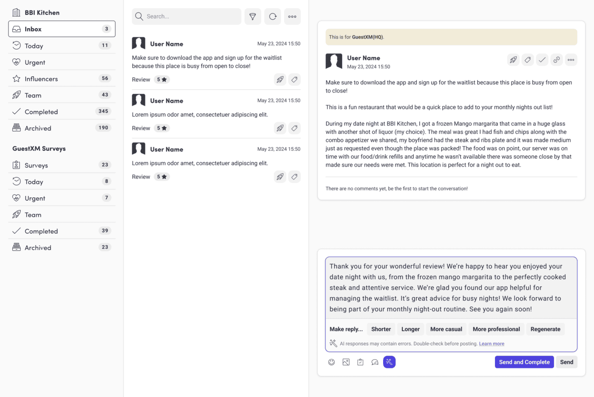 The email app on the web is shown.